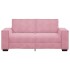 Sofá de 2 plazas terciopelo rosa 140