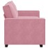 Sofá de 2 plazas terciopelo rosa 140