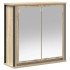 Set de muebles de baño 2 pzas madera contrachapada roble