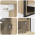 Set de muebles de baño 2 pzas madera contrachapada roble
