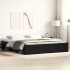 Estructura de cama sin colchón roble negro 150x200