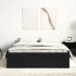 Estructura de cama sin colchón roble negro 120x190