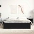 Estructura de cama sin colchón roble negro 150x200