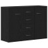 Aparador de madera de roble negro 88x30x64