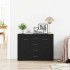 Aparador de madera de roble negro 88x30x64