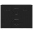 Aparador de madera de roble negro 88x30x64