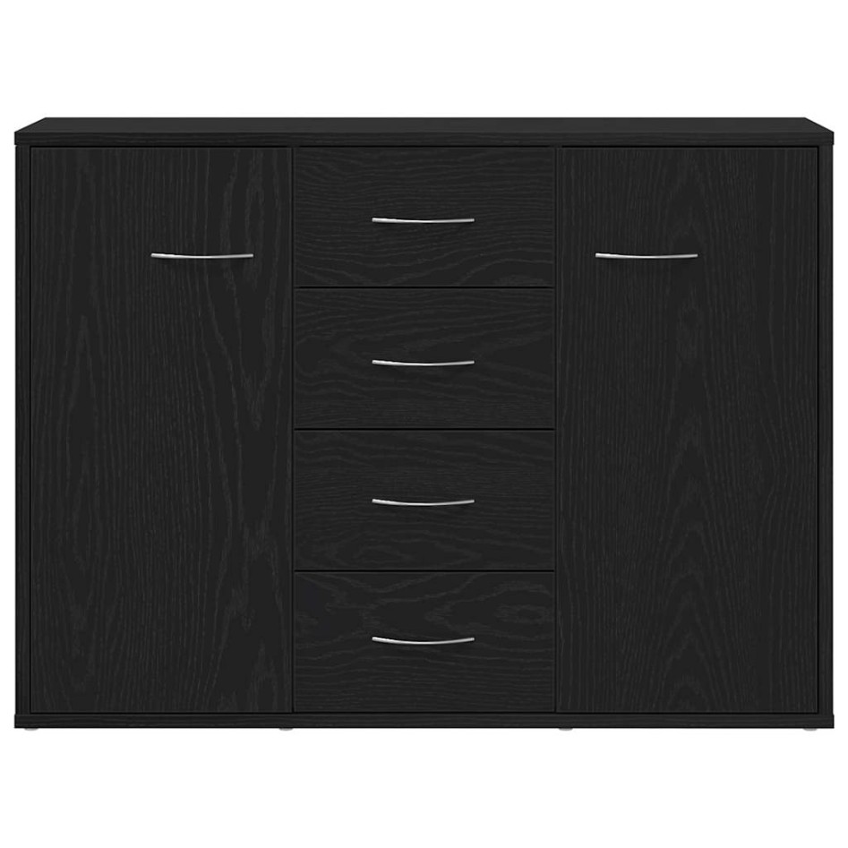 Aparador de madera de roble negro 88x30x64