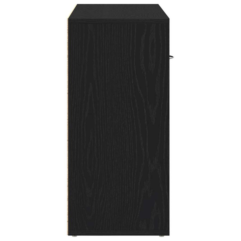 Aparador de madera de roble negro 88x30x64