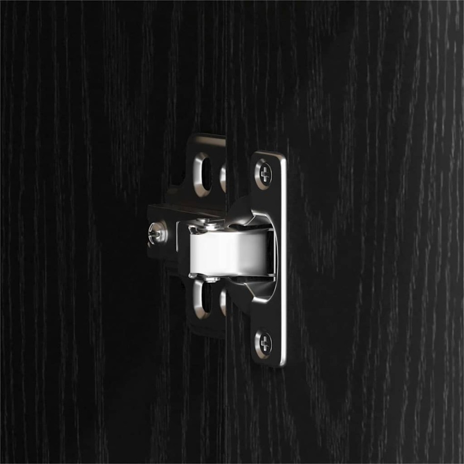 Aparador de madera de roble negro 88x30x64