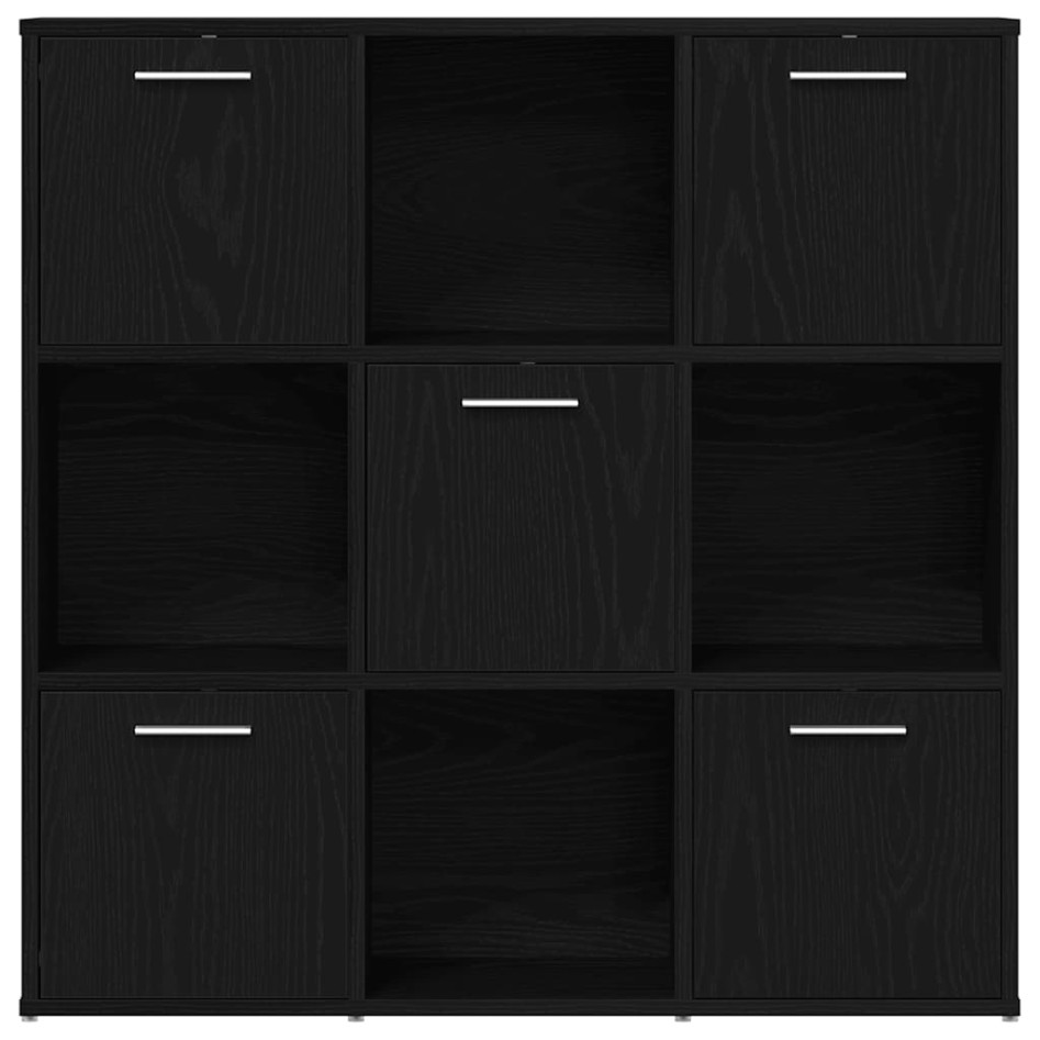 Librería de roble negro 90x28x90 cm Madera de