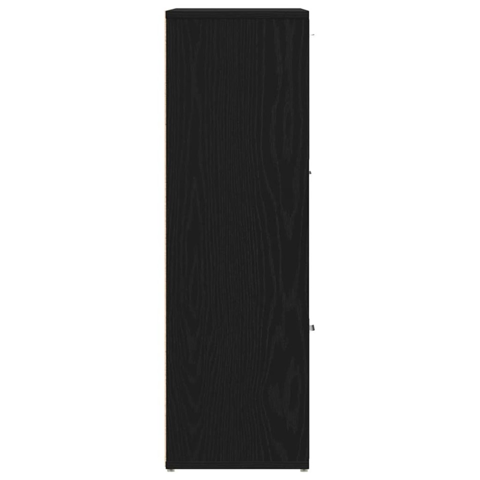 Librería de roble negro 90x28x90 cm Madera de