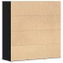 Librería de roble negro 90x28x90 cm Madera de