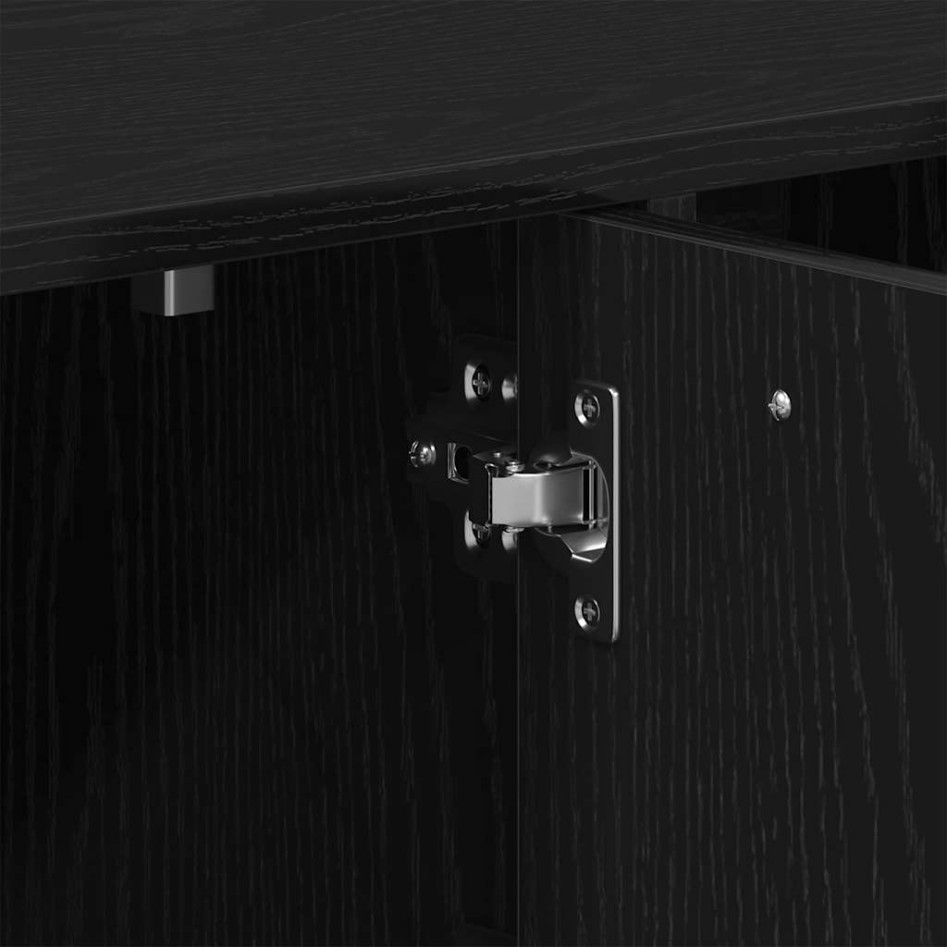 Librería de roble negro 90x28x90 cm Madera de