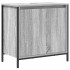 Set de muebles de baño 2 pzas madera contrachapada gris