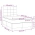 Cama box spring colchón y LED terciopelo rosa 120x200