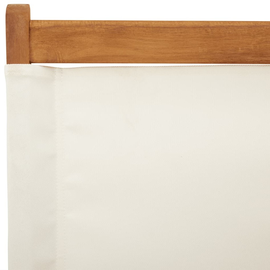 Sillas jardín plegables 8 uds tela madera maciza y tela