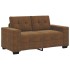 Conjunto de 2 Marrón Tela, Madera Grande Elegante