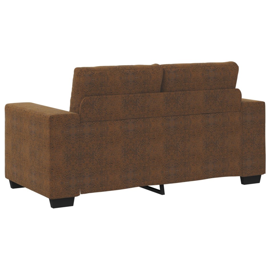 Conjunto de 2 Marrón Tela, Madera Grande Elegante