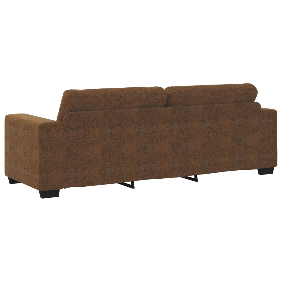 Conjunto de 2 Marrón Tela, Madera Grande Elegante