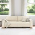 Sofá silla  Lino 59 cm Beige Tela y Madera Sofá de 3 plazas