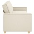 Sofá silla  Lino 59 cm Beige Tela y Madera Sofá de 3 plazas
