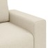 Crema Tela, Madera Estándar Sillón Rectangular