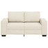Sofá Loveseat  Beige Tela y Madera Mediano Fundas