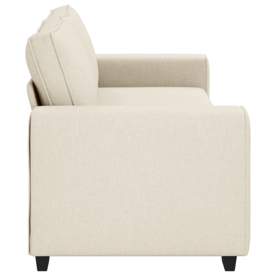 Beige Tela Sofá de 3 Plazas Mucho espacio Sofá de 3