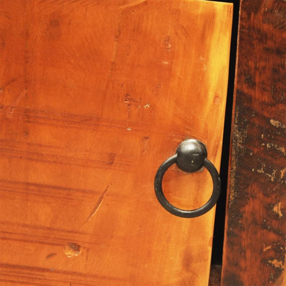 Mueble de TV con 2 puertas de madera reciclada estilo