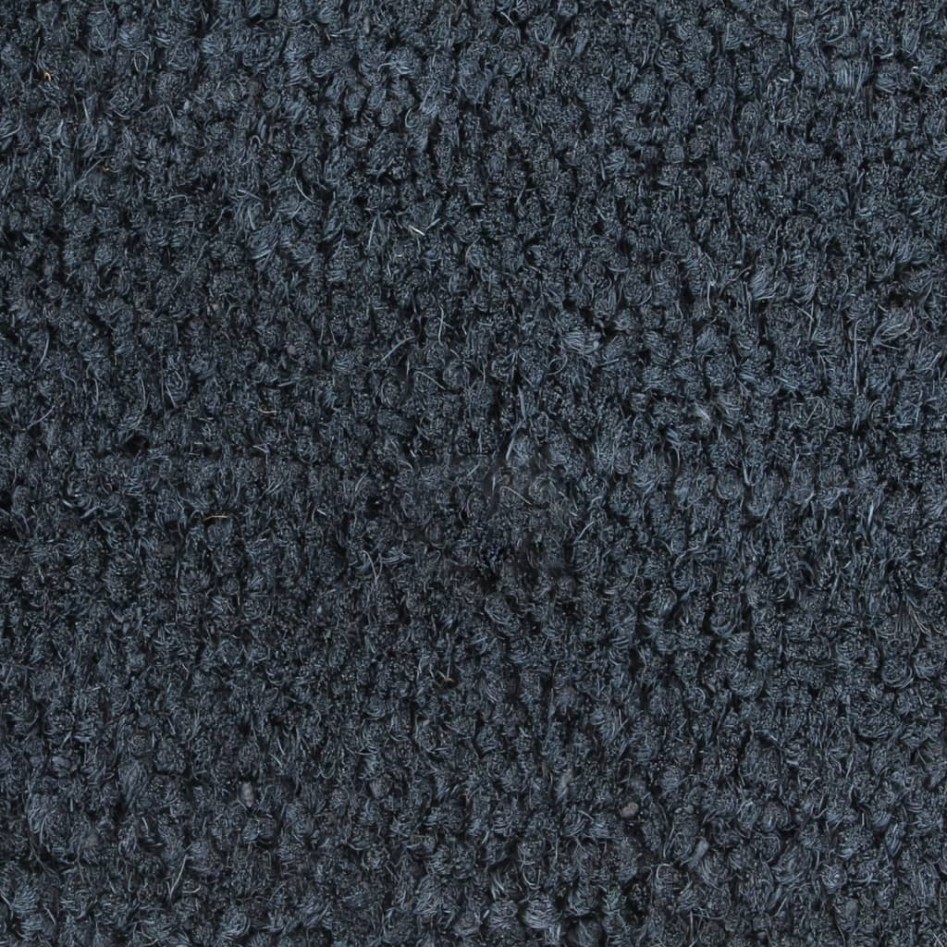 Felpudo de fibra de coco gris oscuro 100x200