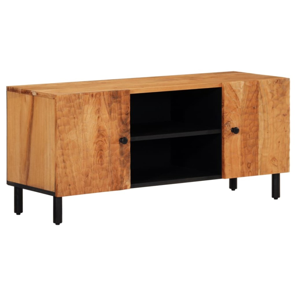 Mueble de TV madera maciza de acacia 105x33x46