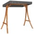Tumbona columpio con toldo madera maciza abeto acabado de