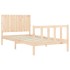 Estructura de cama sin colchón madera maciza de pino 100x200