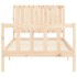 Estructura de cama sin colchón madera maciza de pino 100x200