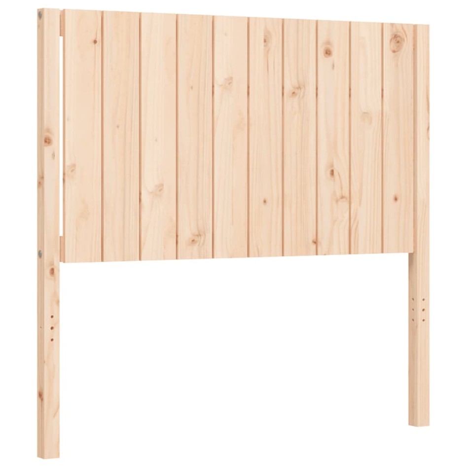 Estructura de cama sin colchón madera maciza de pino 100x200