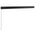 Toldo retráctil aluminio y tela naranja y marrón 3x2,5