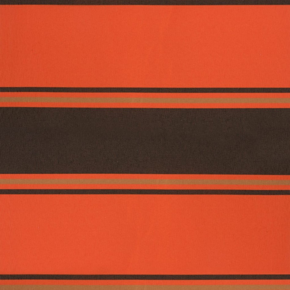 Toldo retráctil aluminio y tela naranja y marrón 3x2,5