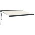 Toldo retráctil aluminio y tela color crema 3x2,5