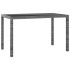 Set comedor para jardín 3 pzas y cojines ratán sintético