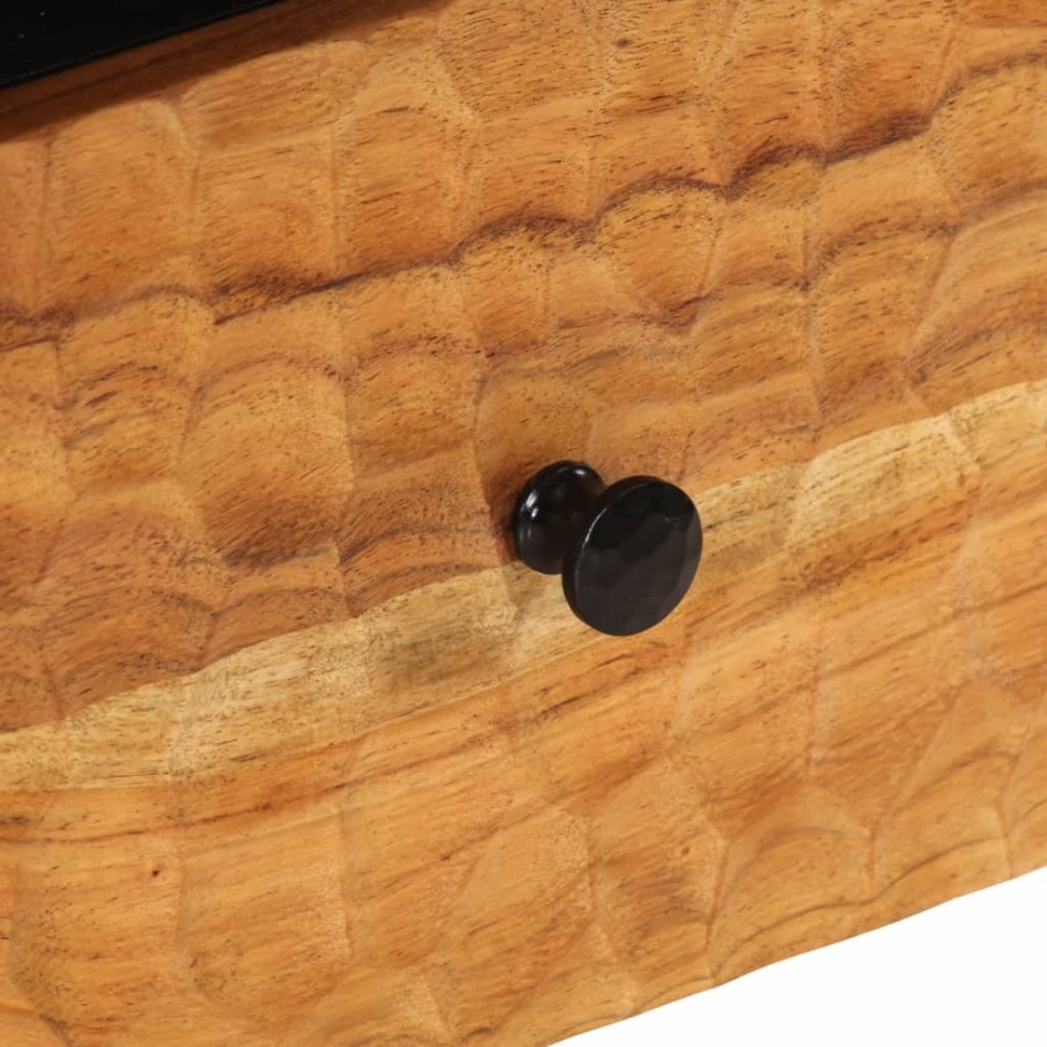 Mesitas de noche 2 uds madera maciza de acacia 40x33x46