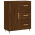Aparador alto madera contrachapada marrón roble 69,5x34x180