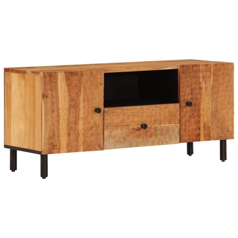 Mueble de TV madera maciza de acacia 105x33x46