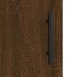 Armarios de pared 2 uds madera de ingeniería marrón
