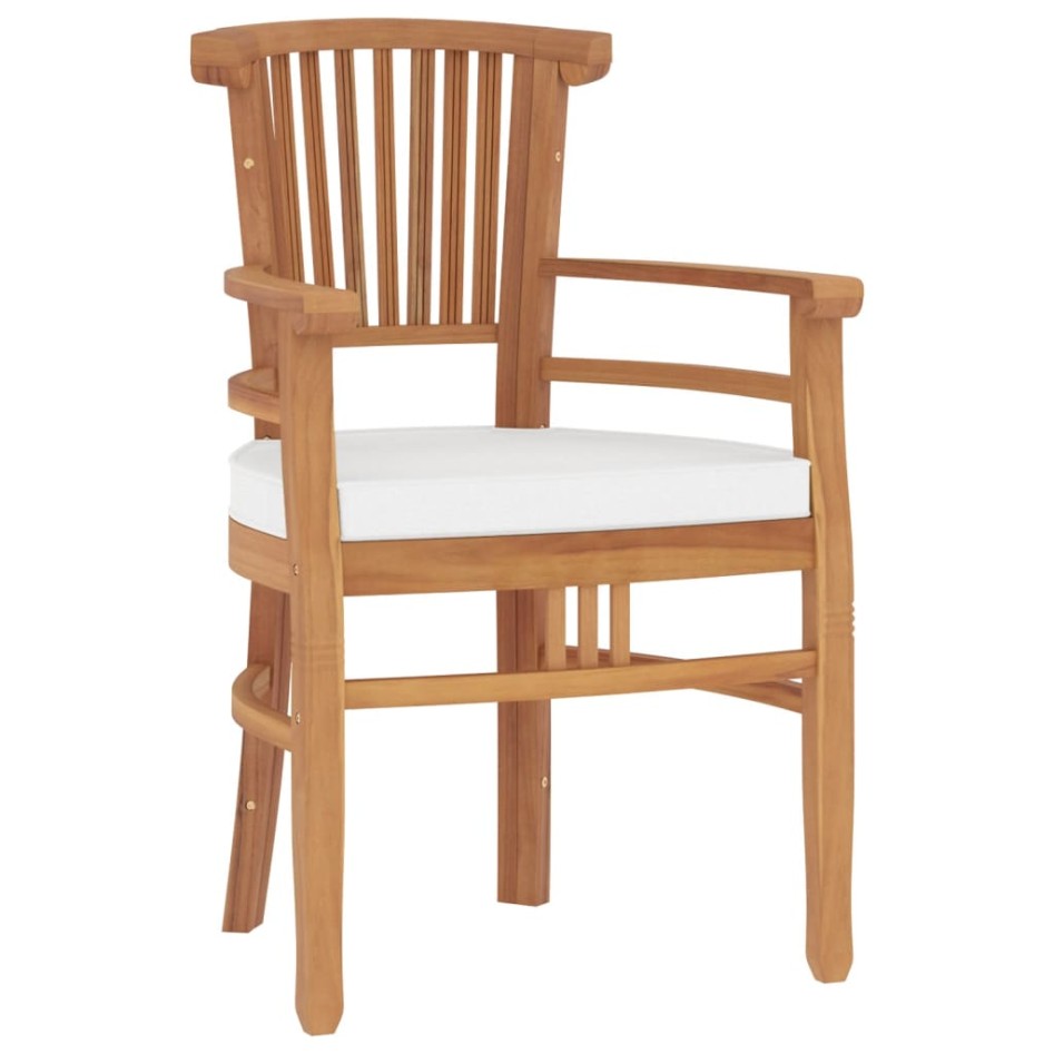 Juego de comedor para jardín 3 pzas madera maciza de