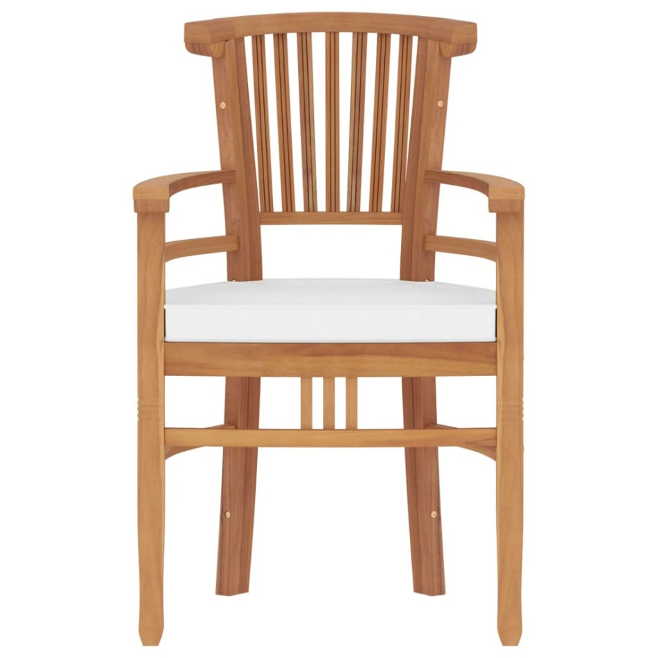 Juego de comedor para jardín 3 pzas madera maciza de