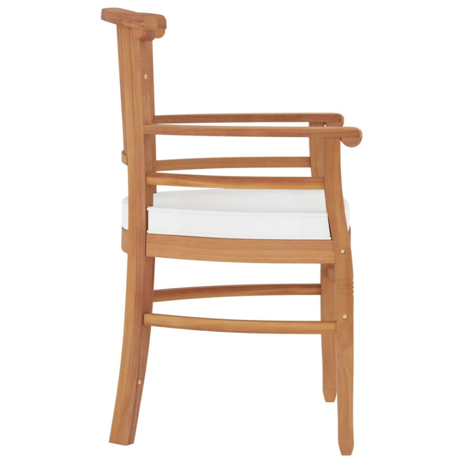 Juego de comedor para jardín 3 pzas madera maciza de