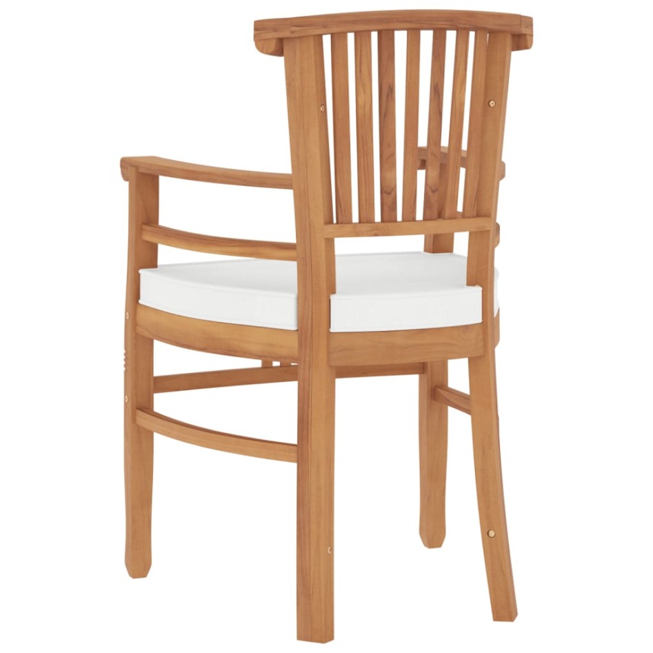 Juego de comedor para jardín 3 pzas madera maciza de