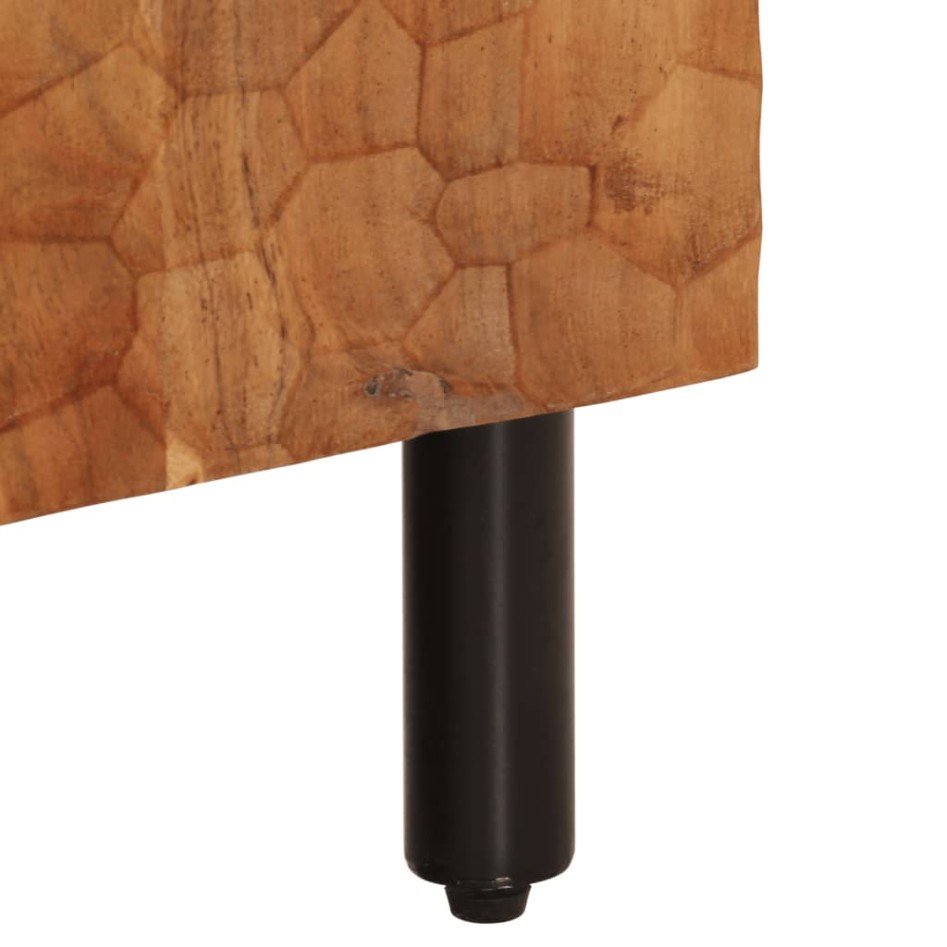 Mueble de TV madera maciza de acacia 105x33x46