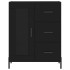 Aparador alto madera contrachapada negro 69,5x34x180