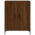 Aparador alto madera contrachapada marrón roble 69,5x34x180